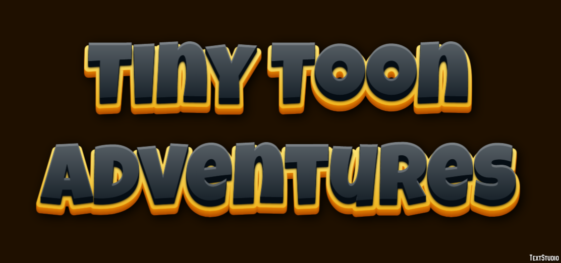 Tiny Toon Adventures Efecto de Texto