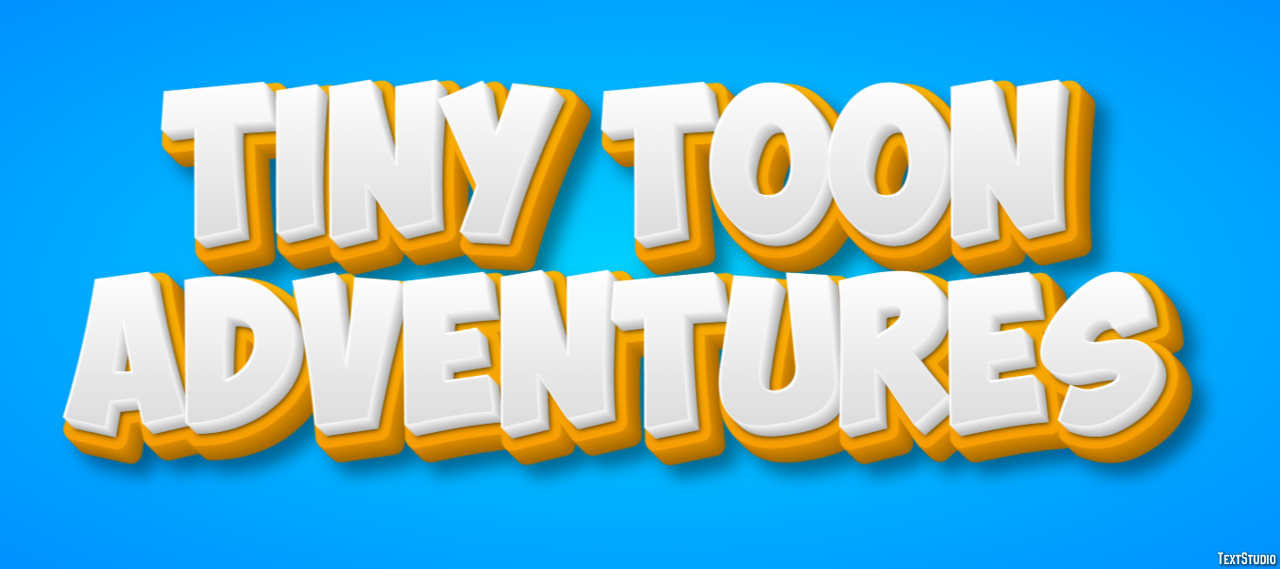 Tiny Toon Adventures Efecto de Texto