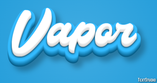Vapor Efeito de texto