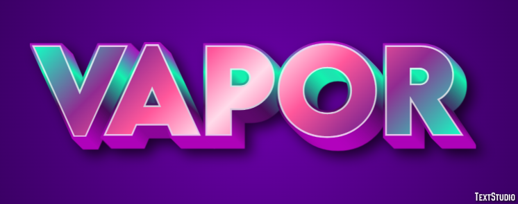 Vapor Efeito do texto