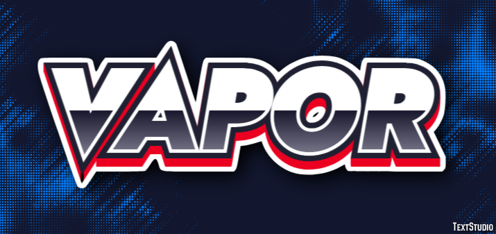 Vapor Texteffekt