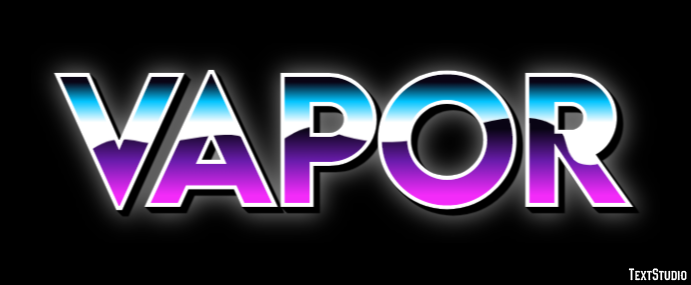 Vapor Texteffekt