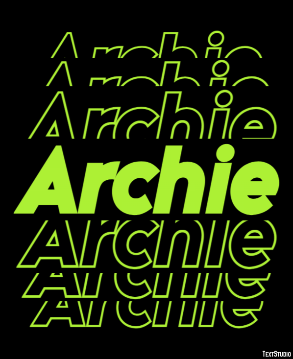 Archie Tekst Effect