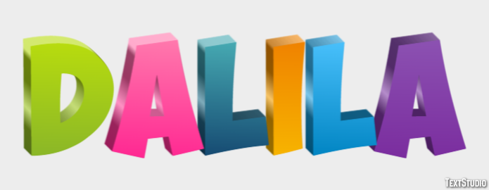 Dalila Text effect