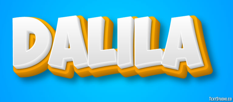 Dalila Text effect