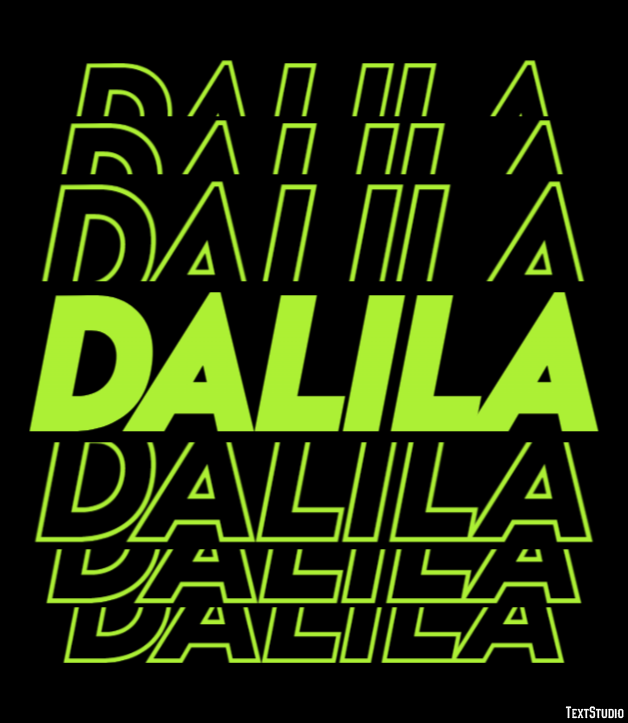 Dalila Text effect