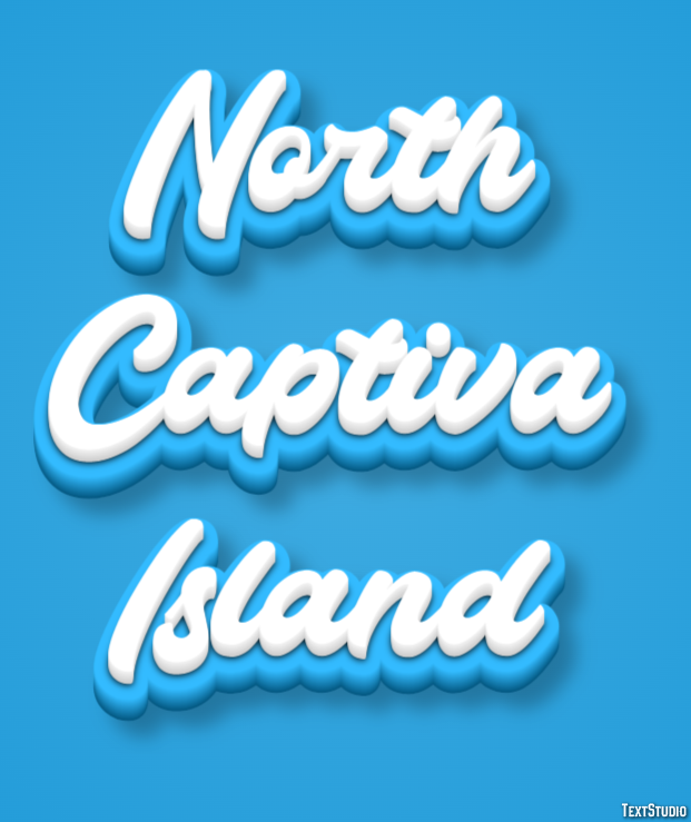 North Captiva Island Effetto testo