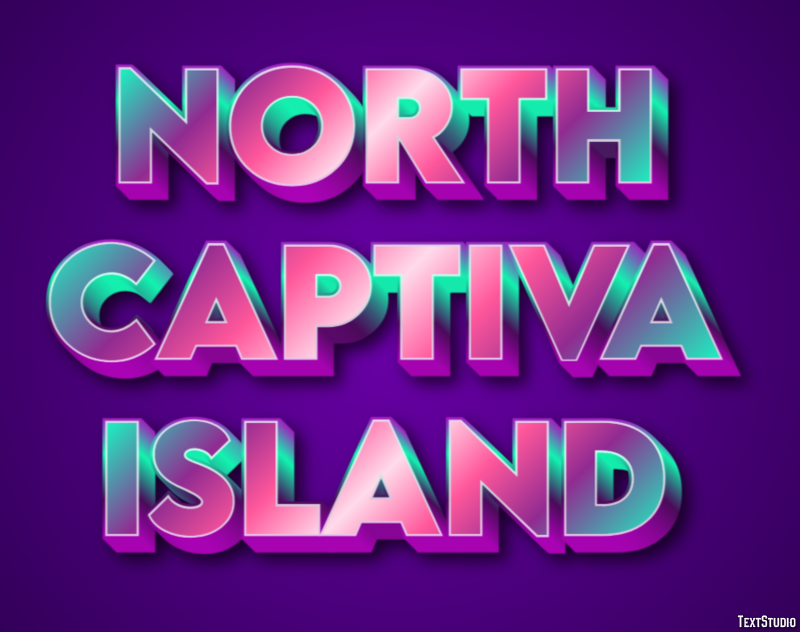 North Captiva Island Effetto testo