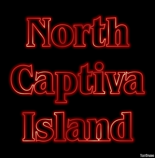 North Captiva Island Effetto testo