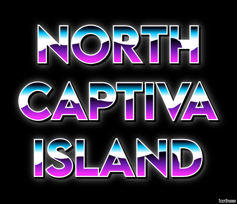 North Captiva Island Effetto testo