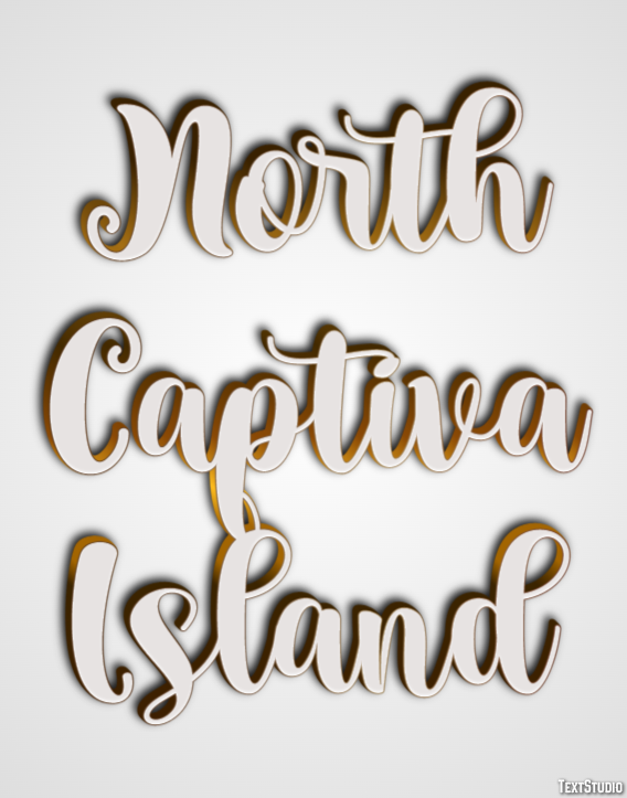 North Captiva Island Effetto testo