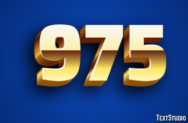 975 Texteffekt