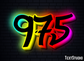 975 Efecto de Texto