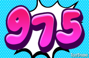 975 Efecto de Texto