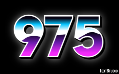 975 Efecto de Texto