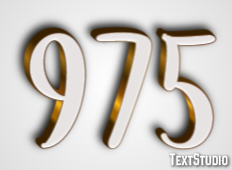 975 Efecto de Texto