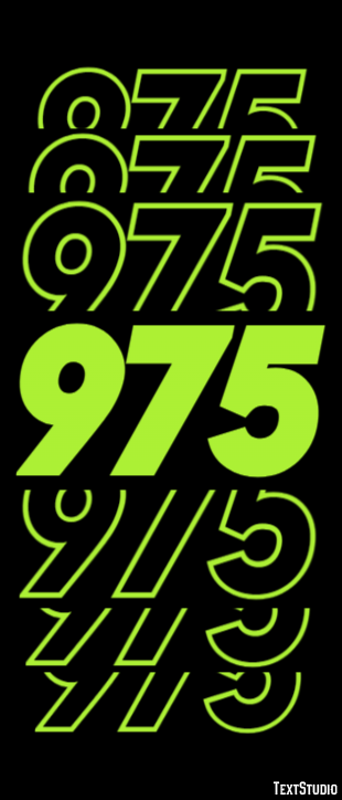 975 Efecto de Texto