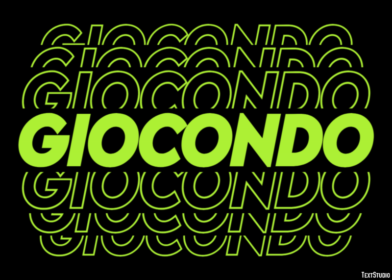 Giocondo Effetto testo