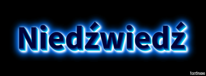Niedźwiedź Efekt tekstowy