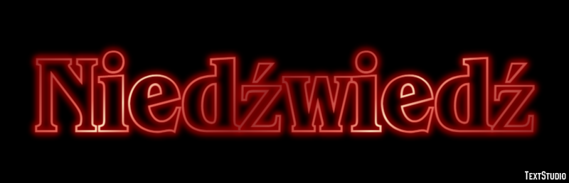 Niedźwiedź Efekt tekstowy