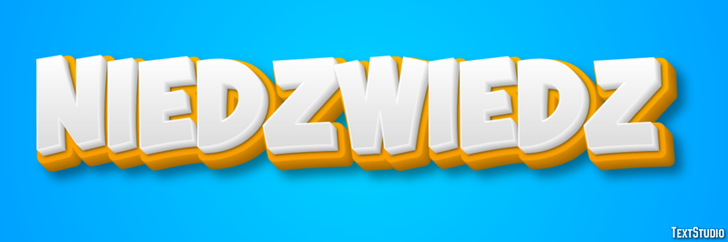 Niedźwiedź Efekt tekstowy