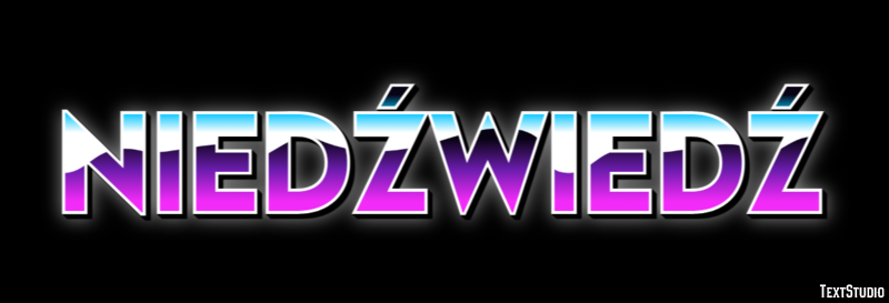 Niedźwiedź Efekt tekstowy