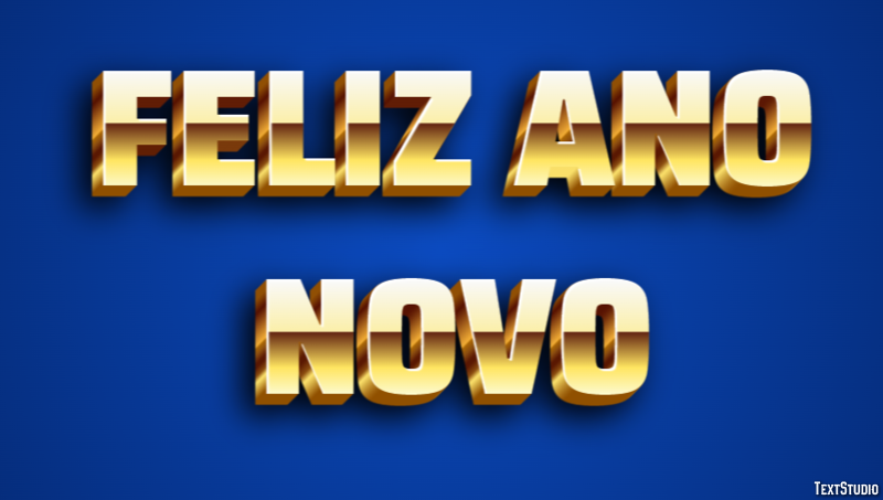 Feliz Ano Novo Efeito do texto