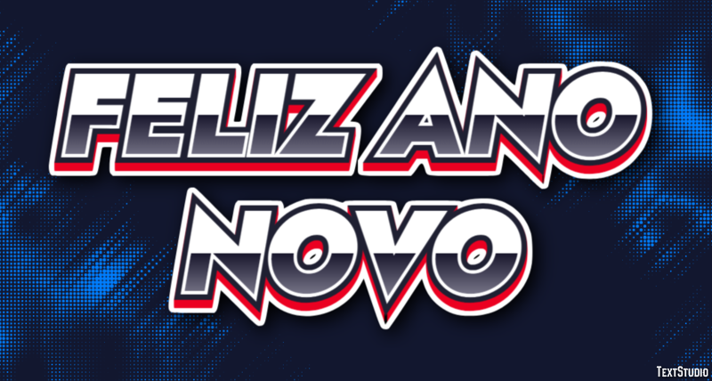 Feliz Ano Novo Efeito do texto