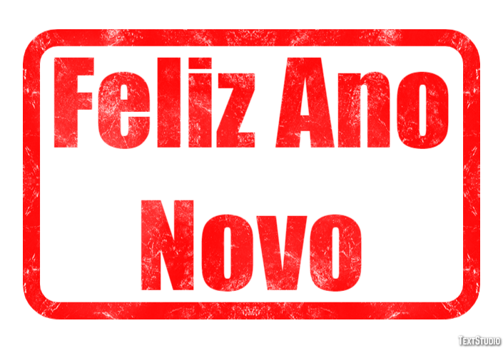 Feliz Ano Novo Efeito do texto
