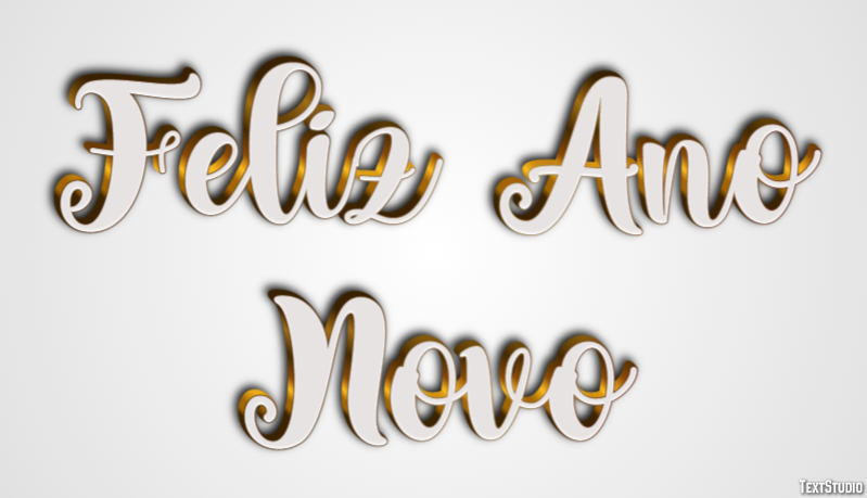 Feliz Ano Novo Efeito do texto