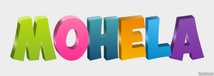 Mohela Эффект текста