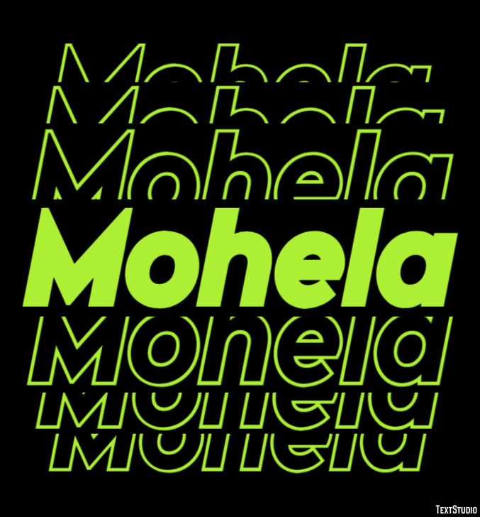 Mohela Эффект текста