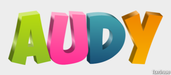 Audy Text Effect