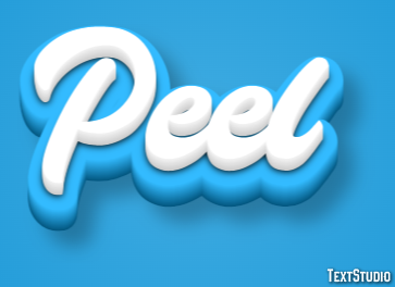 Peel Efekt tekstowy