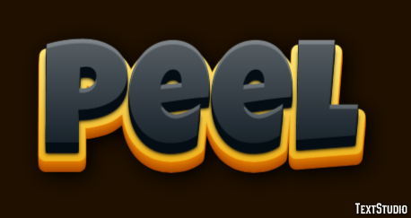 Peel Efekt tekstowy