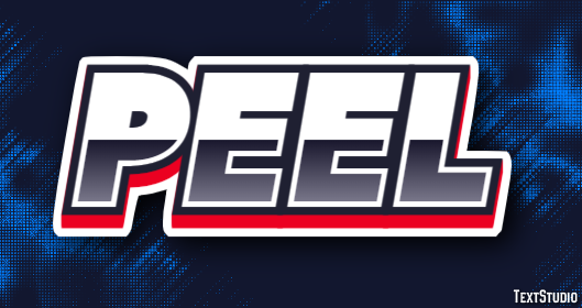 Peel Efekt tekstowy
