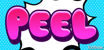 Peel Efekt tekstowy