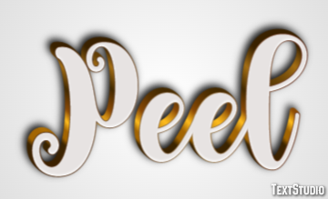 Peel Efekt tekstowy