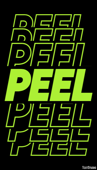 Peel Efekt tekstowy