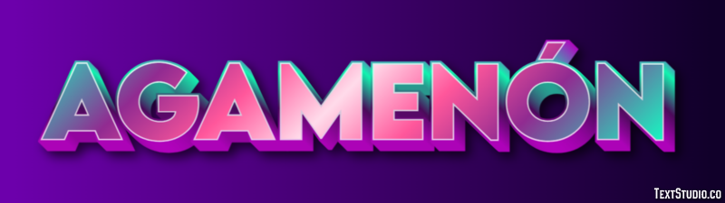 Agamenón Efecto de texto