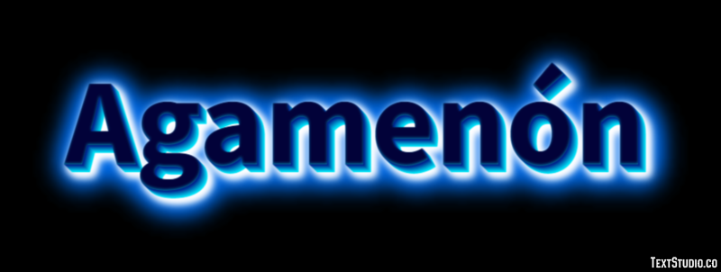 Agamenón Efecto de texto