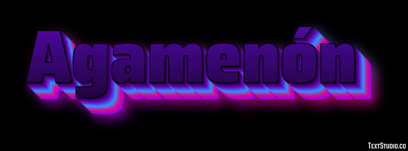Agamenón Efecto de texto