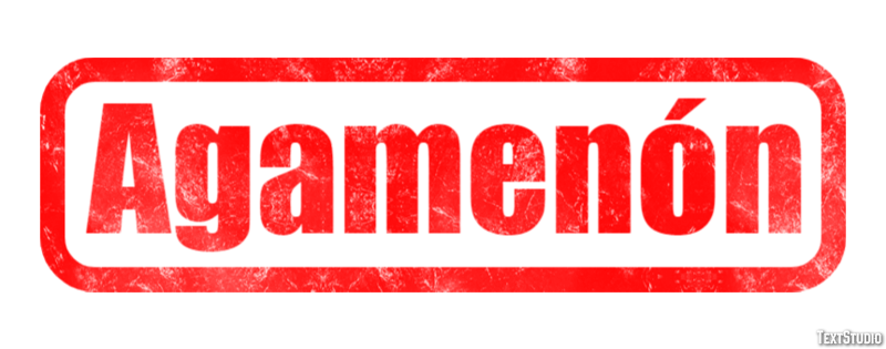 Agamenón Efecto de Texto