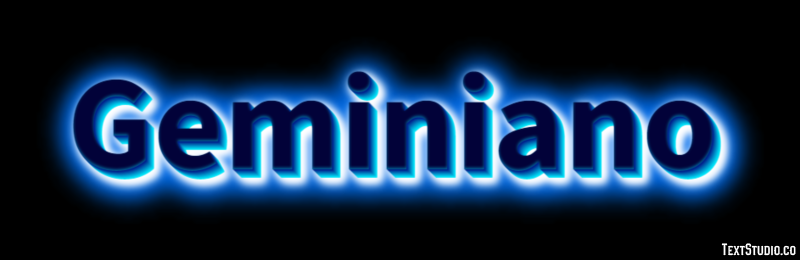 Geminiano Effetto testo
