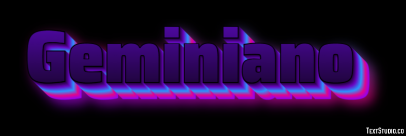 Geminiano Effetto testo