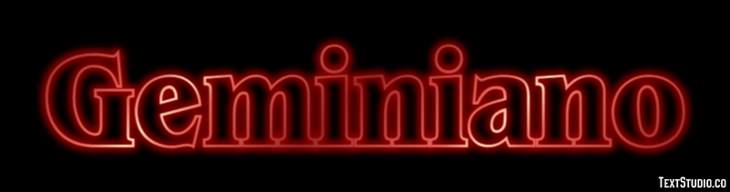 Geminiano Effetto testo