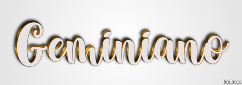 Geminiano Effetto testo