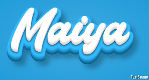 Maiya Text effect