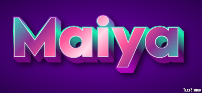 Maiya Text Effect