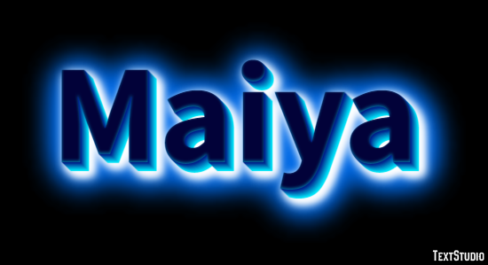 Maiya Text effect